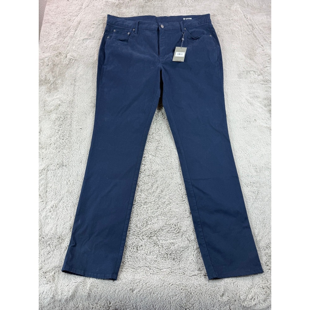 NWT G/FORE Men Navy Blue Fore Play Pants Golf Outdoor Size 40/34 Core 5‎ Pocket